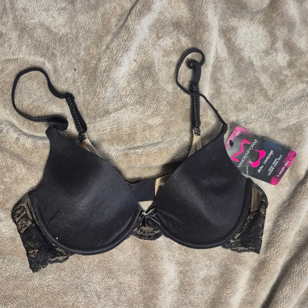 Maidenform Comfort Devotion Extra Coverage Bra 09441 Black Lace 36A NWT
